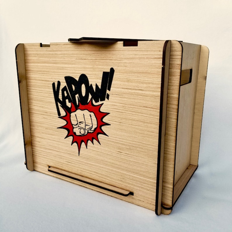 KaPow Comic Storage Box Stackable Storage Perfect for Dorm Room, Studio or Apartment Great Gift for Comic Collector image 4