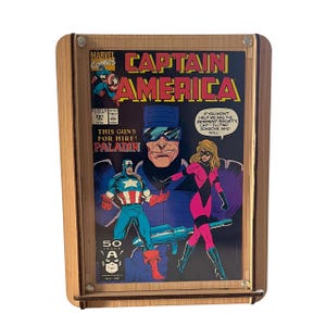 Eco-Friendly Comic Storage & Display Short Box Plus Vintage Captain America Comic  #381
