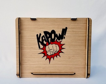 KaPow Comic Storage Box - Stackable Storage Perfect for Dorm Room, Studio or Apartment - Great Gift for Comic Collector