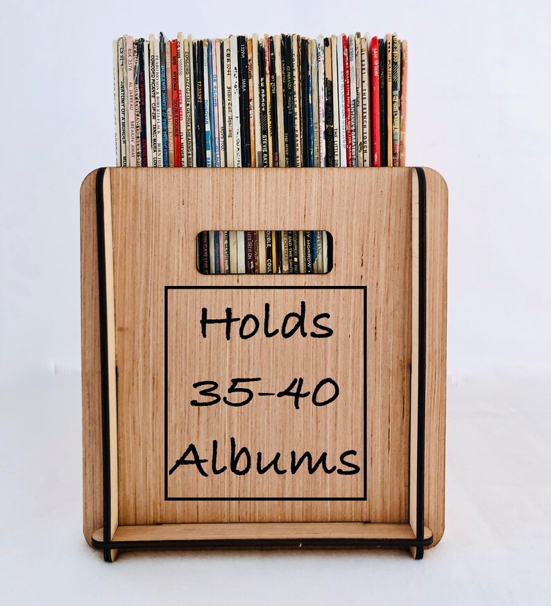 Caja de discos de vinilo con diseño retro con ENVÍO GRATUITO A Etsy