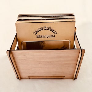 Store Your Vinyl Records In This Classic Crate, Or Personalize the Box With A Custom Etch Across The Front - Makes A Perfect Gift!