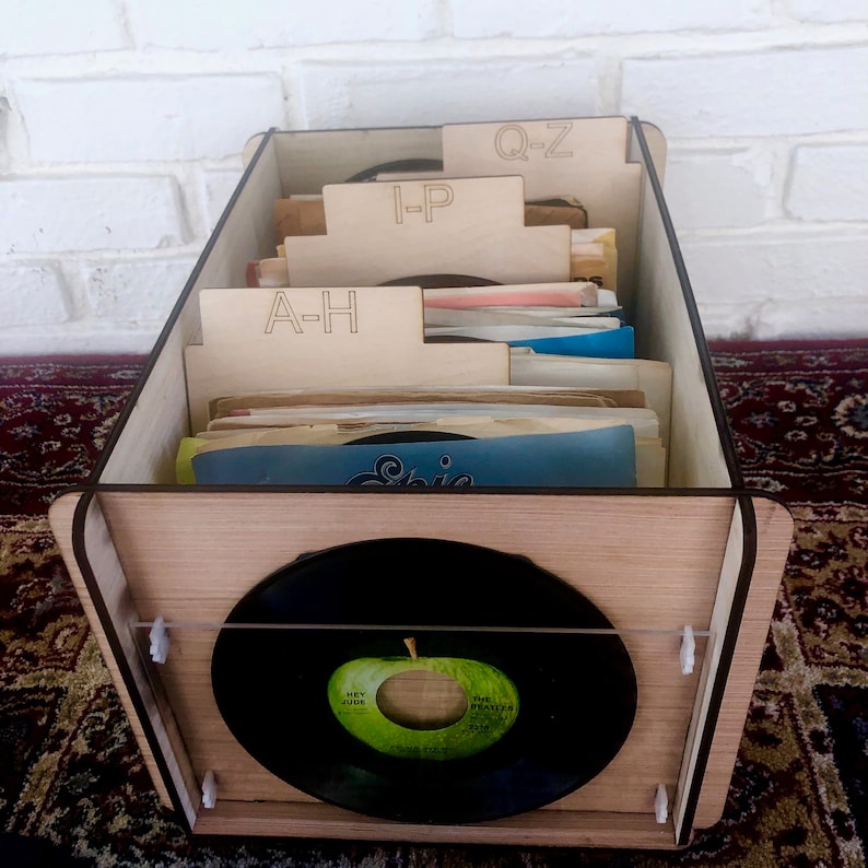 45 RPM Record Storage Box & Display Frame PLUS 3 Alpha Etsy