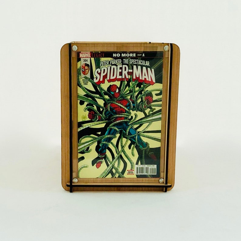 Comic Book Storage & Display Box Display/Store Comics in an Eco Friendly, Sustainable Wood Storage Box with Lid image 6