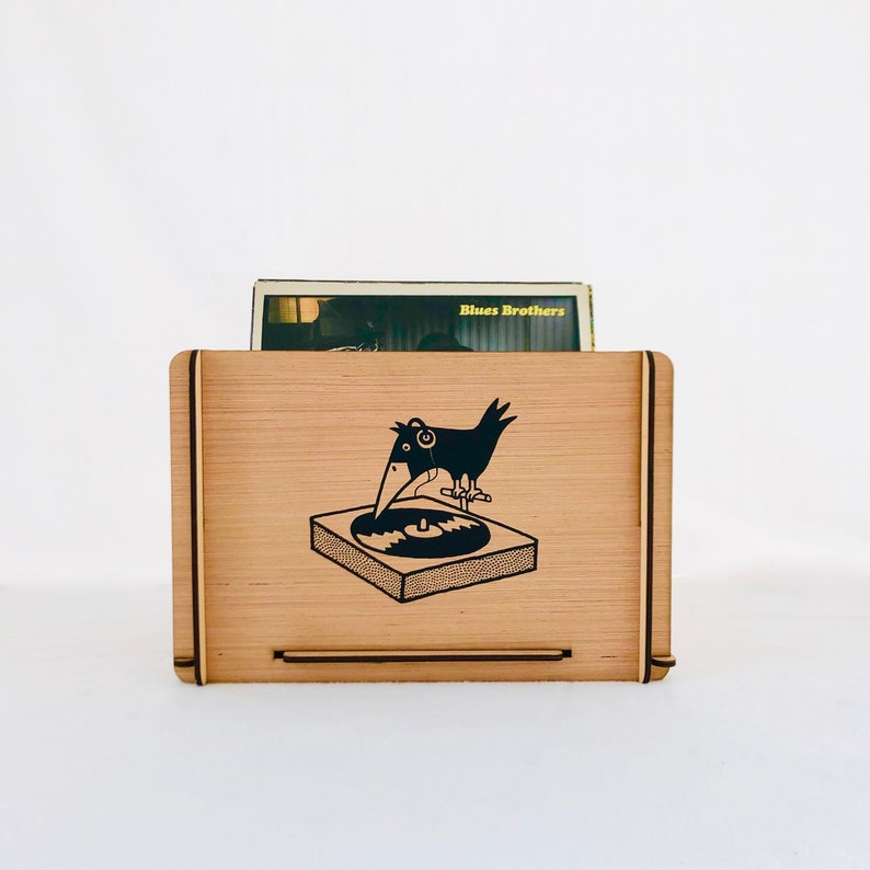 Caja de discos de vinilo con diseño retro con ENVÍO GRATUITO A Etsy