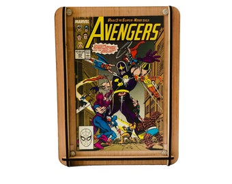 Comic Book Storage & Display Box Plus Vintage Avengers Comic Book  - Great Gift for an Avengers Fan or Comic Collector