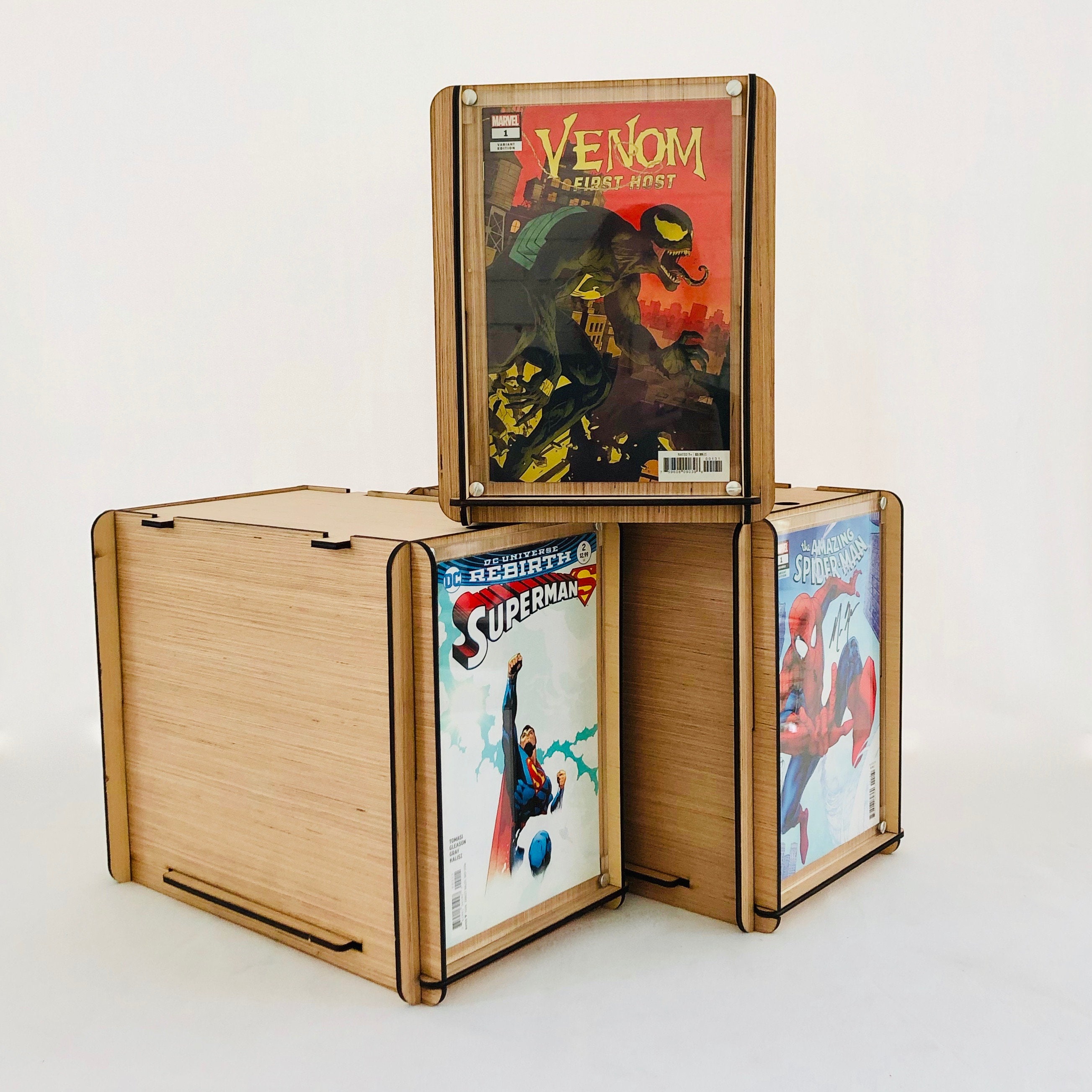 Bac De Rangement BCW Pour 30 Comics – Plastique Sans Acide, Fente D'étiquetage, Cloison Amovible – Protection Collection