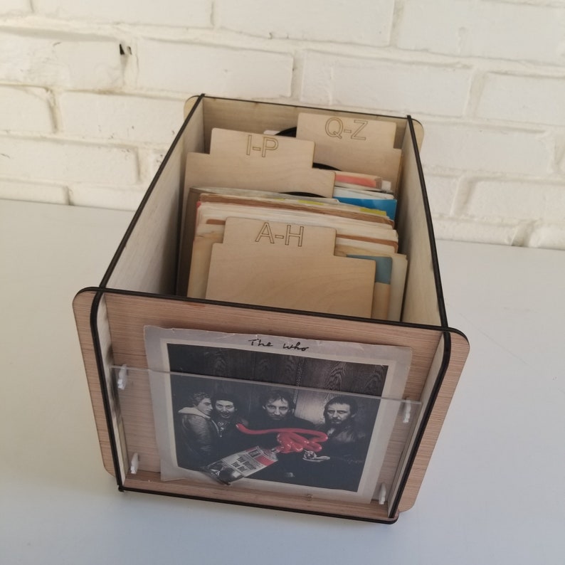 45 RPM Record Storage Box & Display Frame PLUS 3 Alpha Etsy