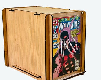Wolverine & Ghost Rider Comic Book Plus Comic Box With Display