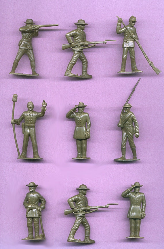 civil war metal toy soldiers