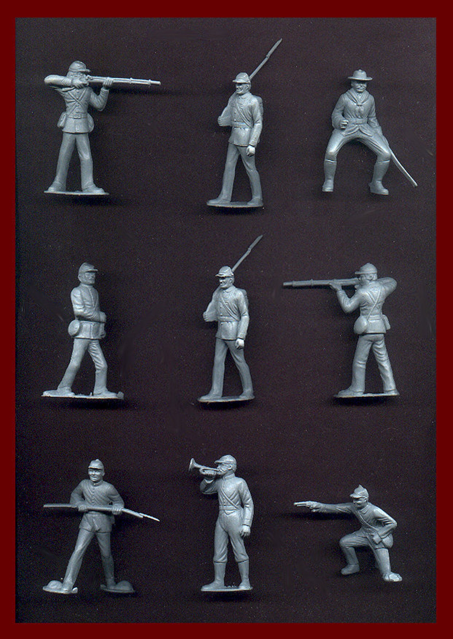 MARX Toy Soldiers 12 Civil War Union Toy Soldiers Reissued Etsy