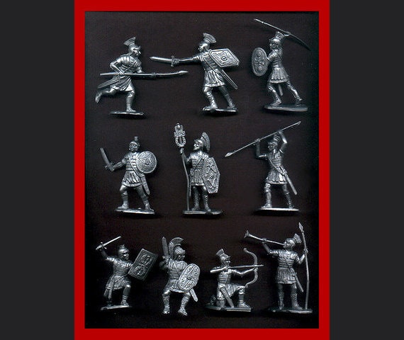 silver toy soldiers