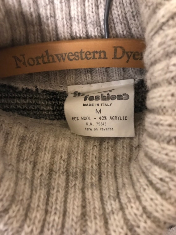 Vintage Turtleneck Sweater Shades of Grey Women’s… - image 5