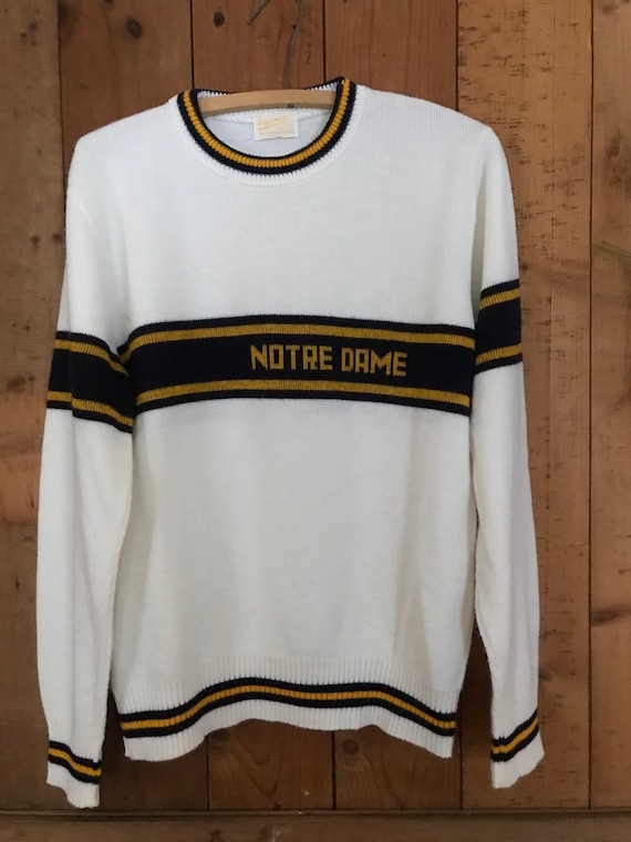 Vintage NOTRE DAME University FOOTBALL Sweater Men