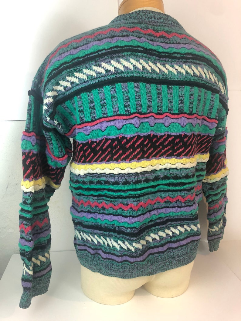 Vintage Green Coogi Style by Fluid Sport Cardigan Sweater Bill - Etsy