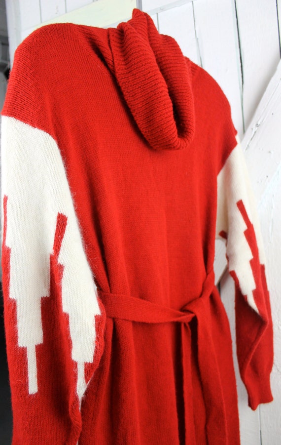 Vintage 1980s SWEATER Dress Big CITY GIRL Angora R