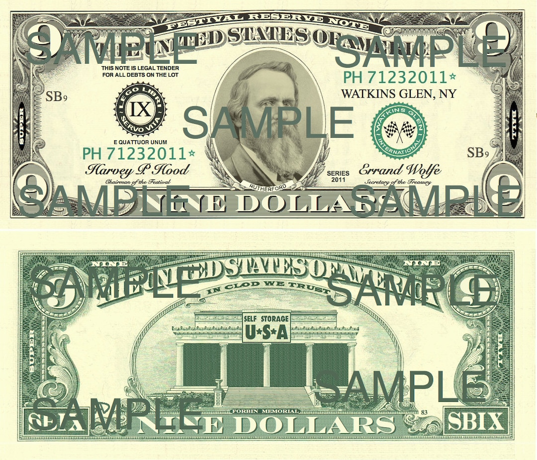 Phish Super Ball IX 9 Dollar Bill - Etsy