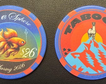 2026 Phish Sphere Poker Chip