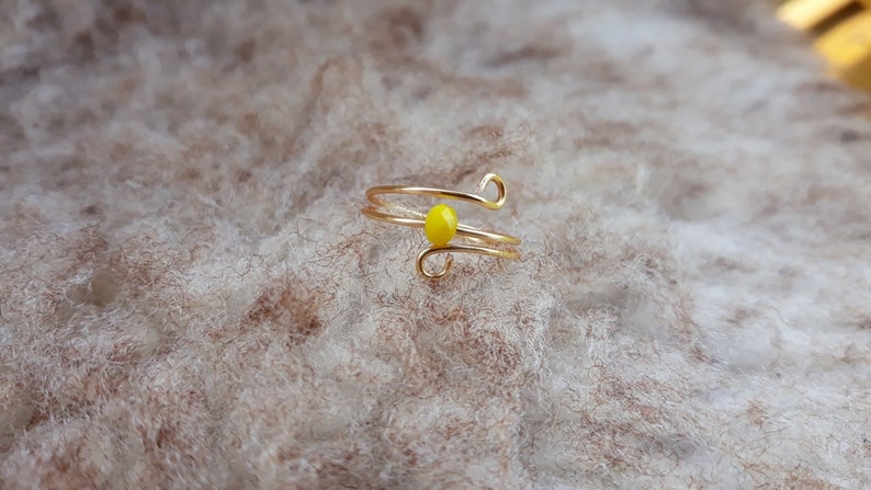 Knuckle rings Expandable rings Yellow crystal rings Dainty rings Trumb rings Rings for girls Adjustable wire rings Gold wire rings