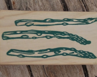 Handcrafted stamp Asparagus