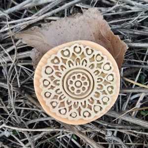 Timbro artigianale di legno per ceramica, tessuto, sapone, carta, biscotti, Scrapbook, Polymer Clay, Mandala cuori