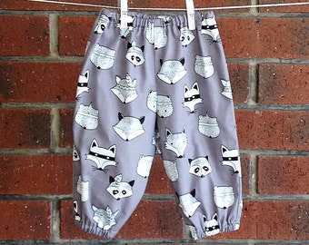 WOODLAND BABY PANTS gray unisex trousers