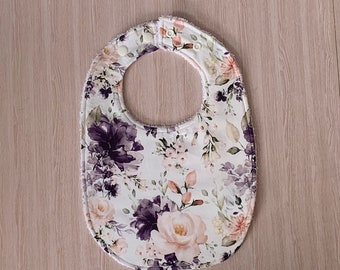 Pretty floral bib all cotton, bulk bib deal