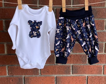 Australian baby outfit navy