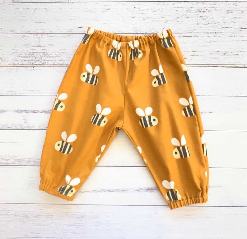 Baby Boy Trousers Unisex Mustard Bumble Bee Baby Boy Trousers Unisex Mustard Bumble Bee