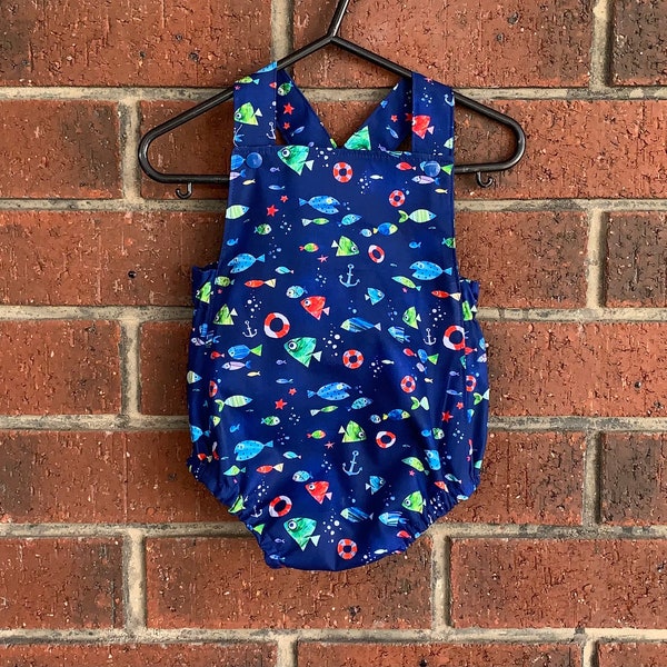 Royal Blue Romper Etsy