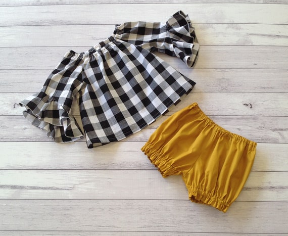 mustard baby clothes