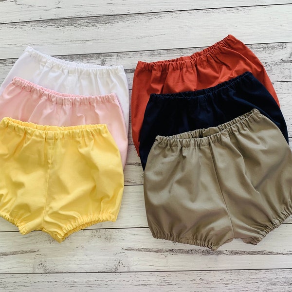 Baby toddler boy girl bloomers, cotton solid colours 23 colours to size 4, AUSTRALIAN MADE