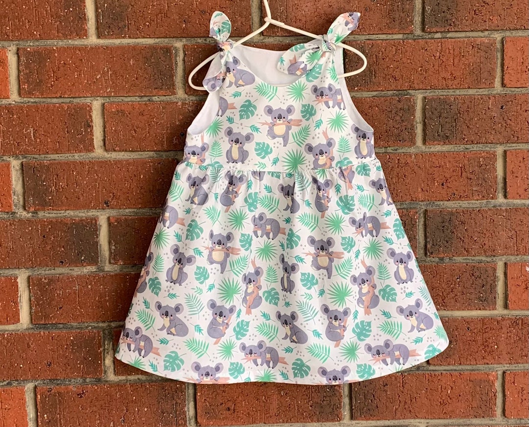 Baby and Girl Koala Dress, Australian Made Sizes to 5T Etsy