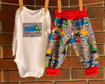 2 piece Baby boy outfit truck gifts baby boy size 6-9 months AUSTRALIAN SELLER