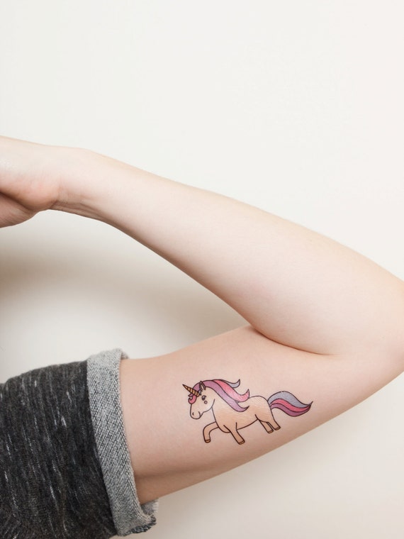 Details about / 72 UNICORN Rainbow Kids TATTOOS Pony Birthday Party Favors Temporary