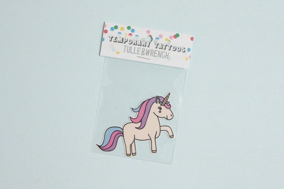 Details about / 72 UNICORN Rainbow Kids TATTOOS Pony Birthday Party Favors Temporary