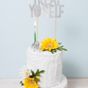 Treat Yo Self Cake Topper, Parks and Rec Cake Topper, Funny Birthday Cake Topper, Funny Wedding Topper
