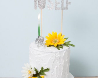 Treat Yo Self Cake Topper, Parks and Rec Cake Topper, Funny Birthday Cake Topper, Funny Wedding Topper