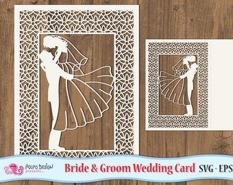 Bride and Groom SVG. Wedding Svg Eps Dxf Png. Vector Files Ideal for ...