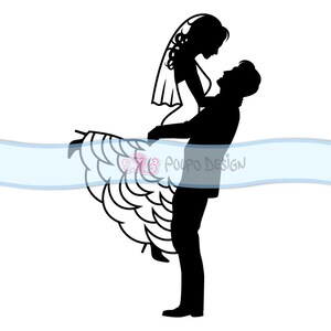 Bride and Groom SVG. Wedding Svg Eps Dxf Png. Vector Files Ideal for ...