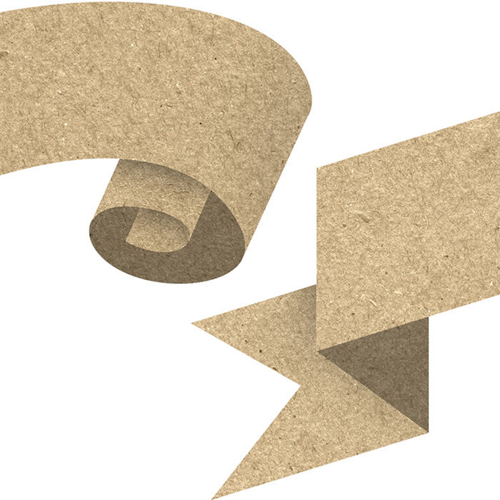 Kraft Paper Banners Clipart. Commercial & Personal Use. Etsy