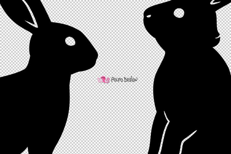 Rabbit SVG. Digital Clipart SVG EPS Dxf Png. Vector Files Ideal for ...