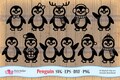 Penguin SVG, Eps, Dxf and Png. Vector files ideal for cutting machines such as Silhouette Studio Cameo, Cricut, ScanNCut etc.