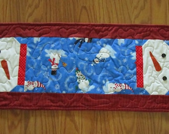 Snowmen Table Runner