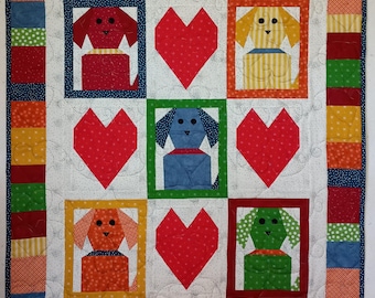 Puppy Love Baby Quilt