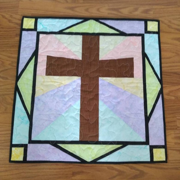 Stained Glass Cross Quilt Patterns Etsy