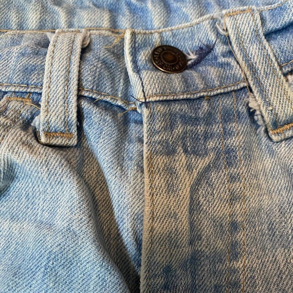 Vintage 70's Levi's 519 Light Wash Faded Jeans Ta… - image 2