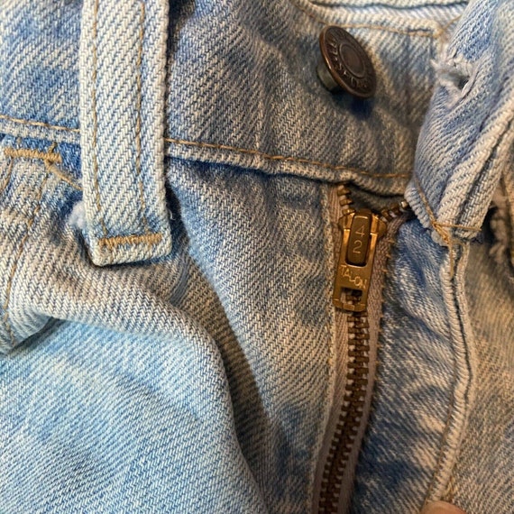 Vintage 70's Levi's 519 Light Wash Faded Jeans Ta… - image 3