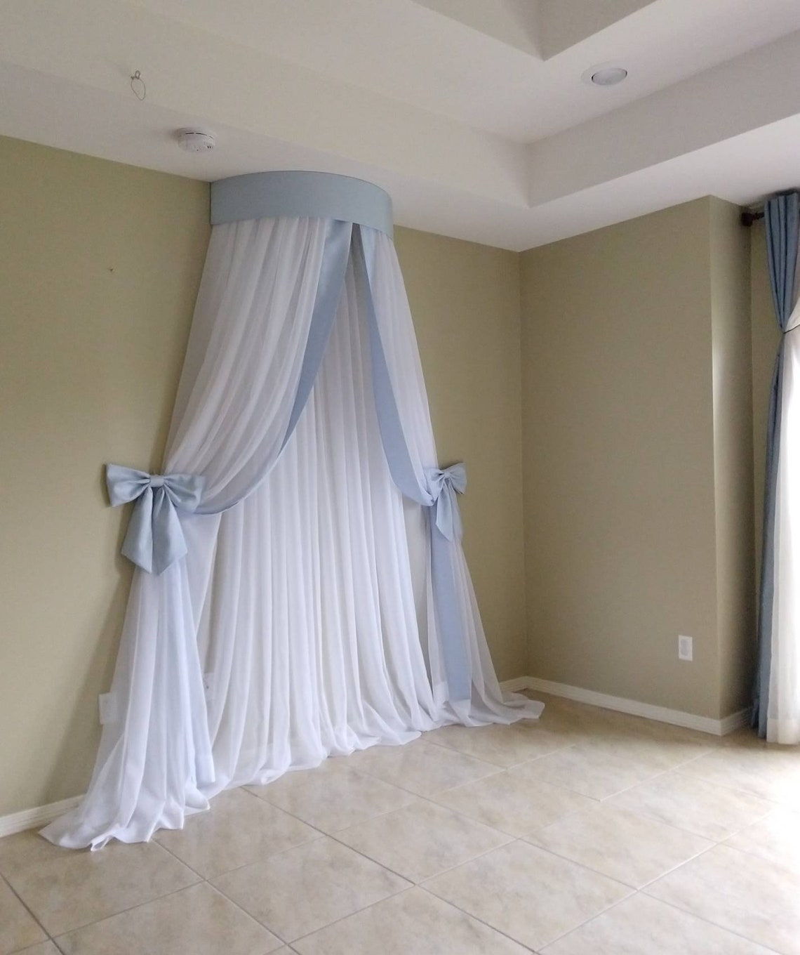 Elegant crown canopy any fabric and color available. Etsy