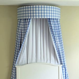 Blau Gingham Bliss Baldachin (verschiedene Farben).