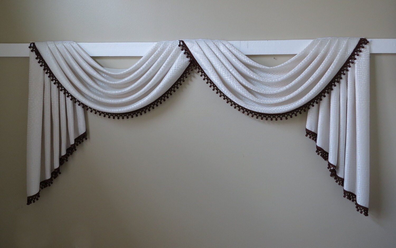 Ready to Be Shipped Traditional Swag and Jabot Valance Etsy